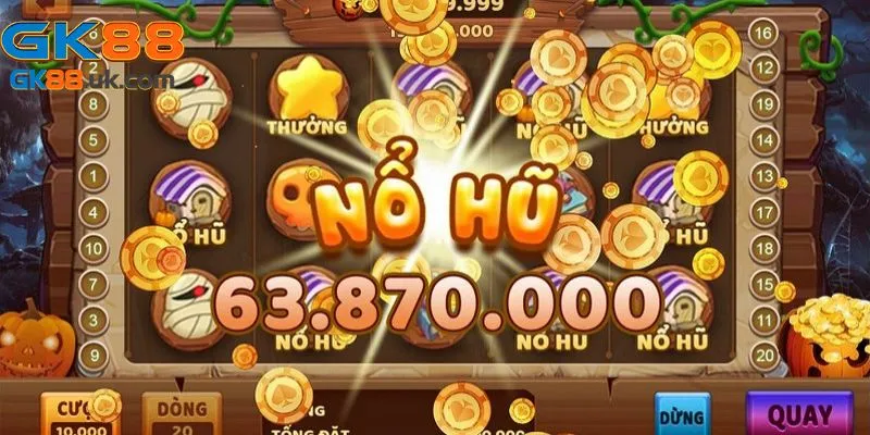 Top các tựa game quay hũ GK88 cực kỳ hot