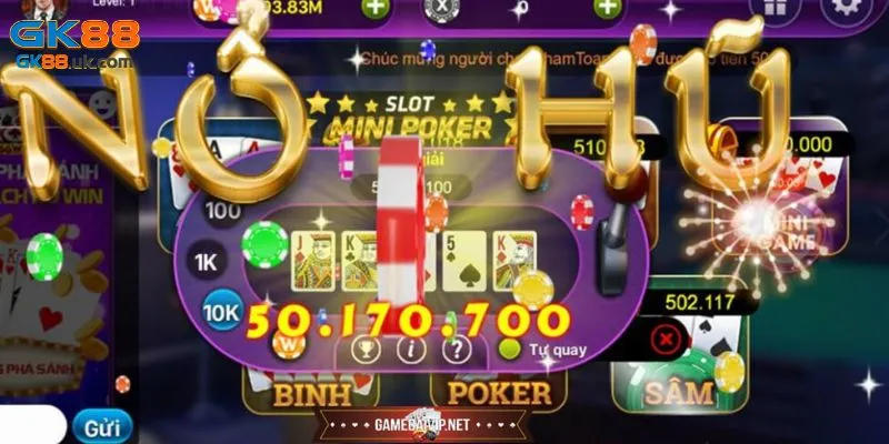 Nổ hũ mini poker có bảng thanh toán dễ hiểu